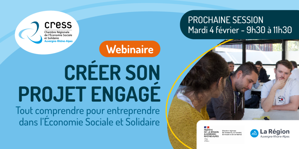 Webinaire : Créer son projet engagé – Tout comprendre pour entreprendre en ESS