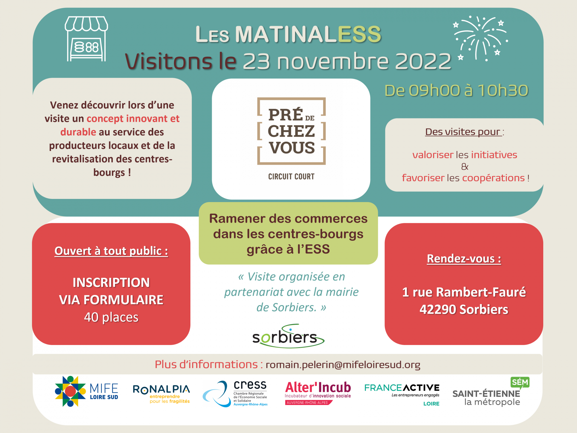 (Re)dynamisation des centres-villes et centres-bourgs avec l’économie sociale et solidaire – Sorbiers (42) (Re)dynamisation des centres-villes et centres-bourgs avec l’économie sociale et solidaire – Sorbiers (42)