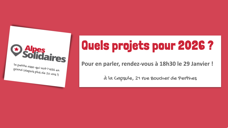 AlpeSolidaires : quels projets pour 2026 ? AlpeSolidaires : quels projets pour 2026 ?