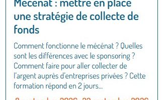 [💶Formation] Mécénat : mettre en place une stratégie de collecte de fonds