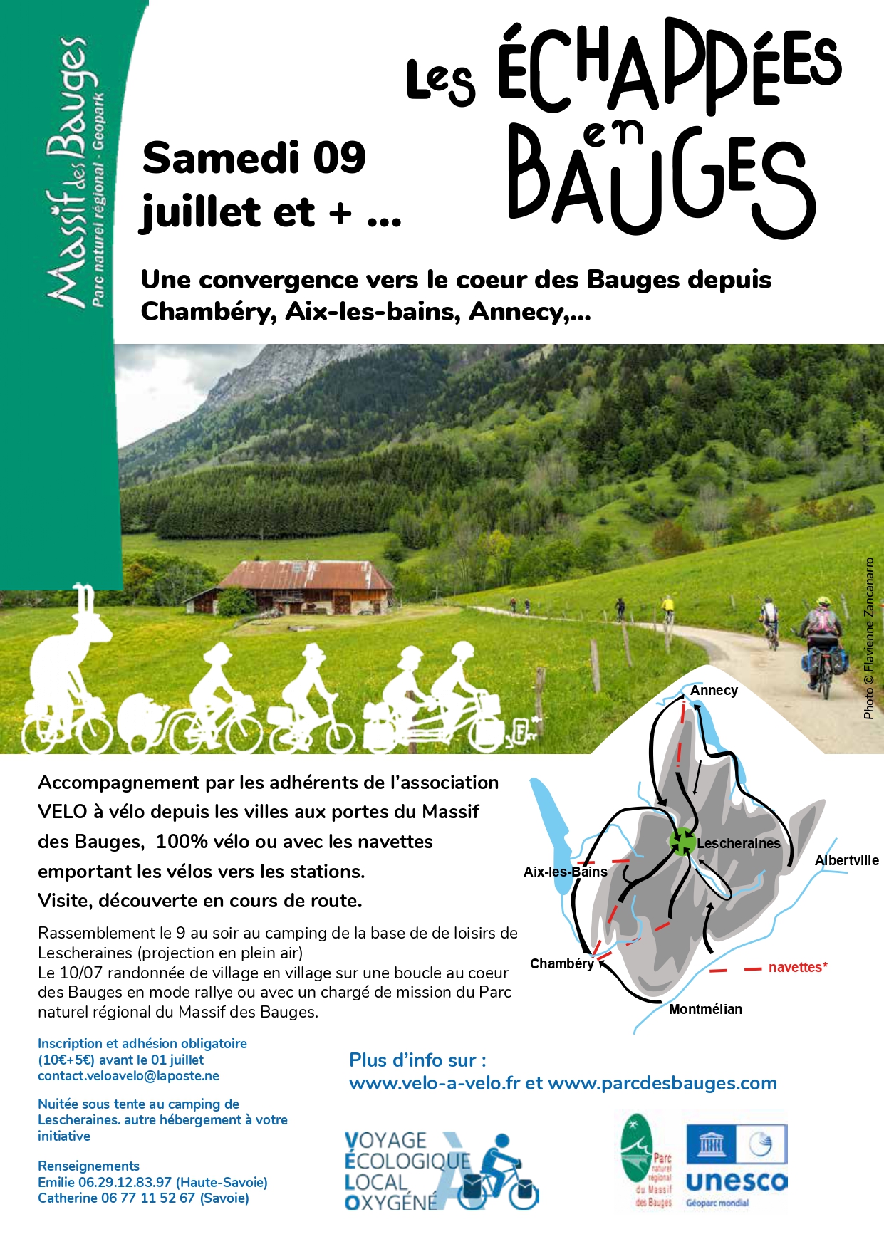 Convergence au coeur des Bauges – 100% vélo ou car+vélo
