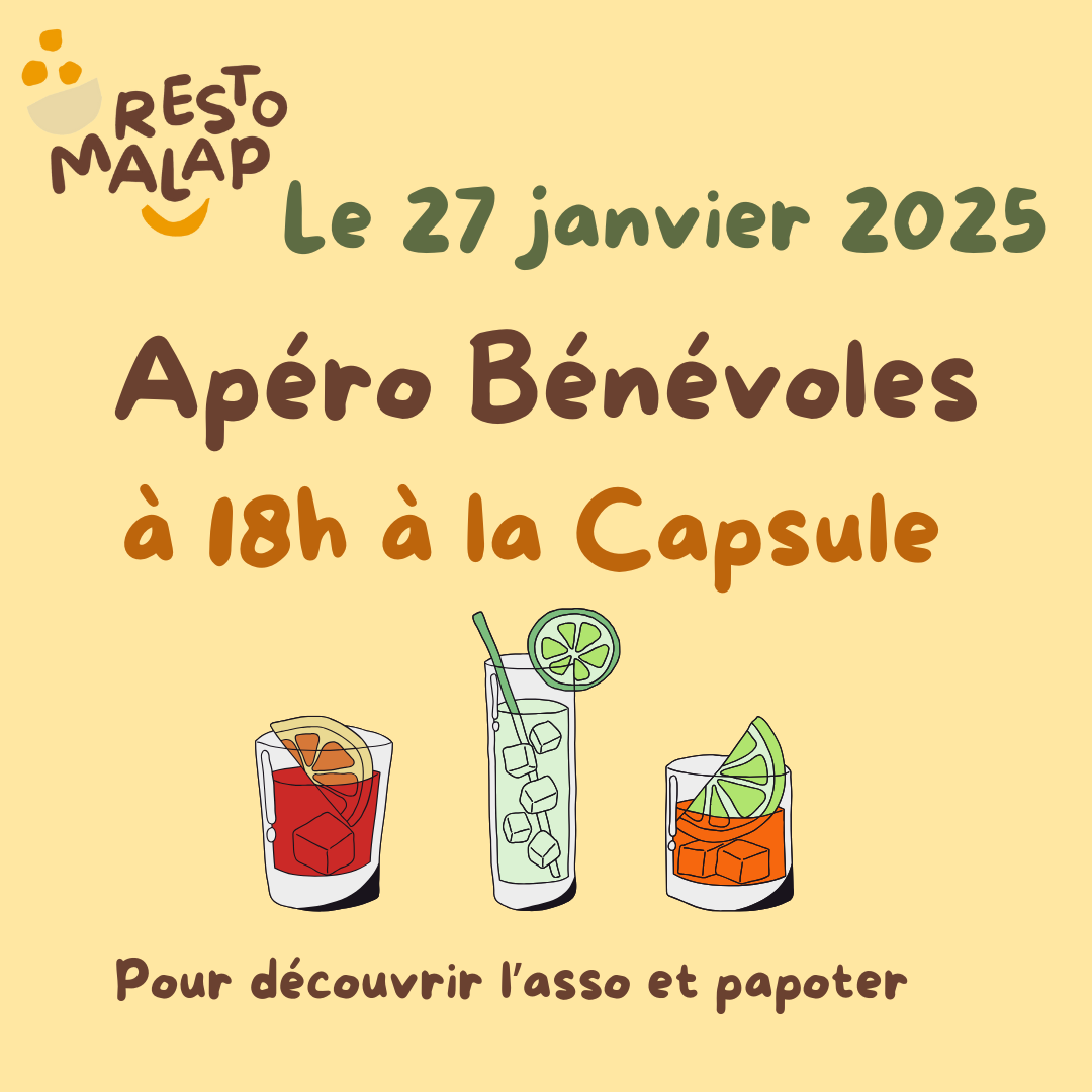 Apéro Bénévoles du Resto Malap
