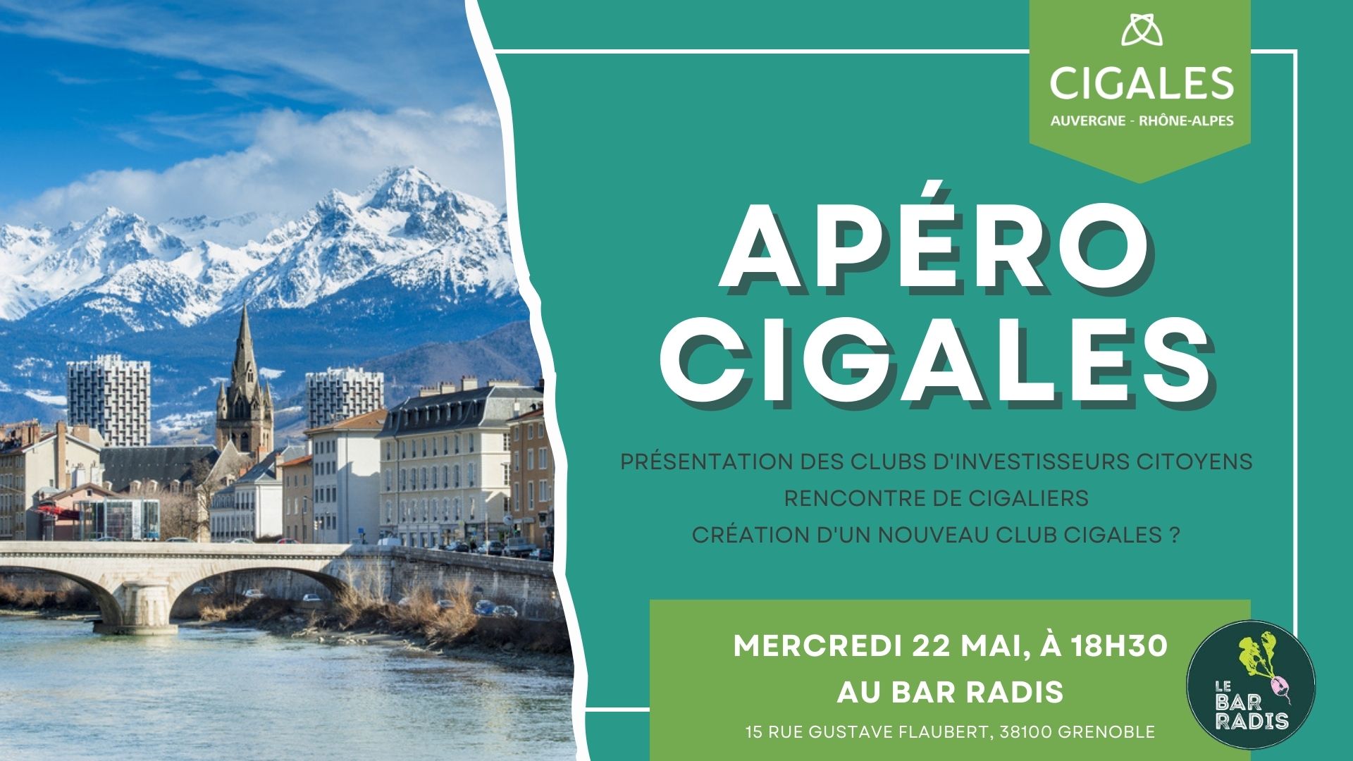 APERO CIGALES – au Bar Radis