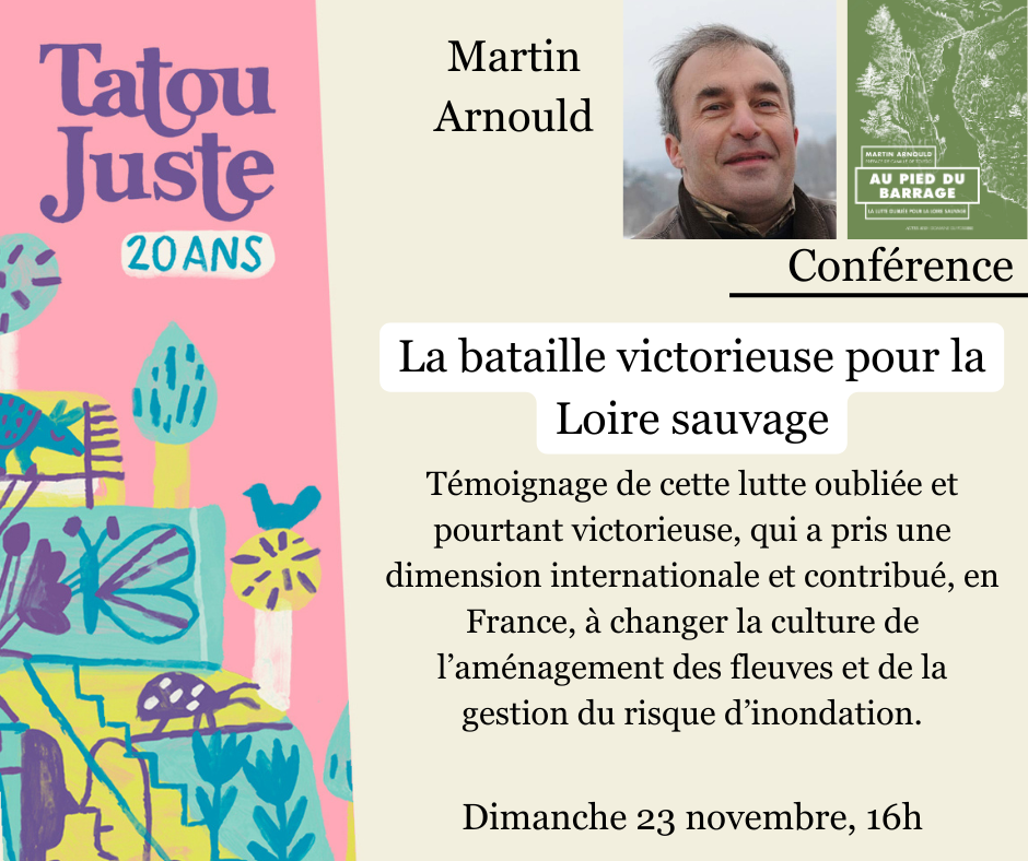 Conférence de Martin Arnould sur son livre Au pied du Barrage Conférence de Martin Arnould sur son livre Au pied du Barrage