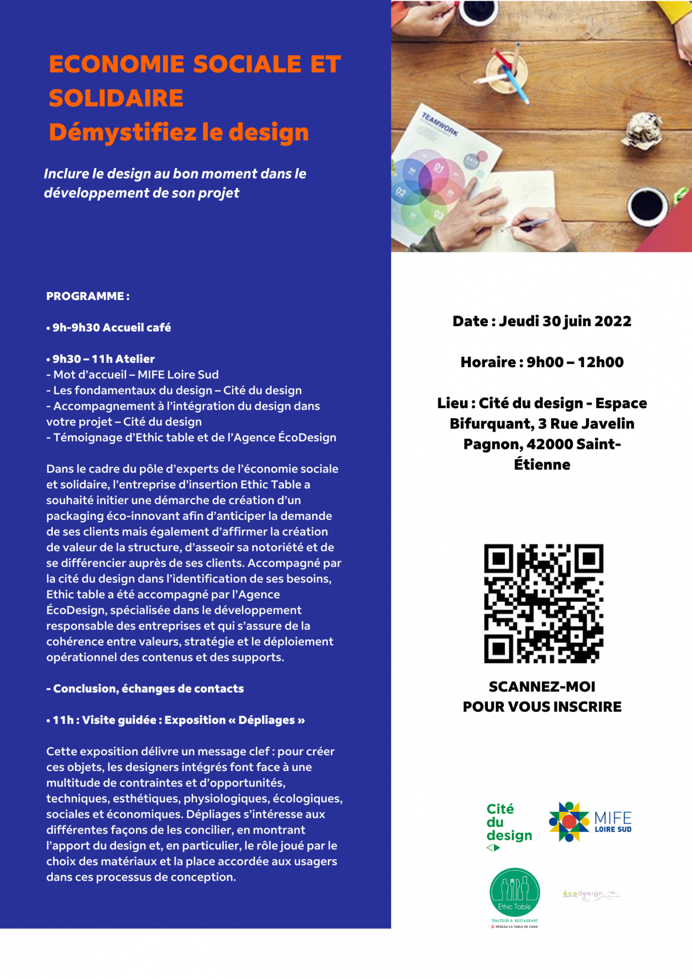 Économie sociale et solidaire : Démystifiez le design – Saint-Étienne Économie sociale et solidaire : Démystifiez le design – Saint-Étienne
