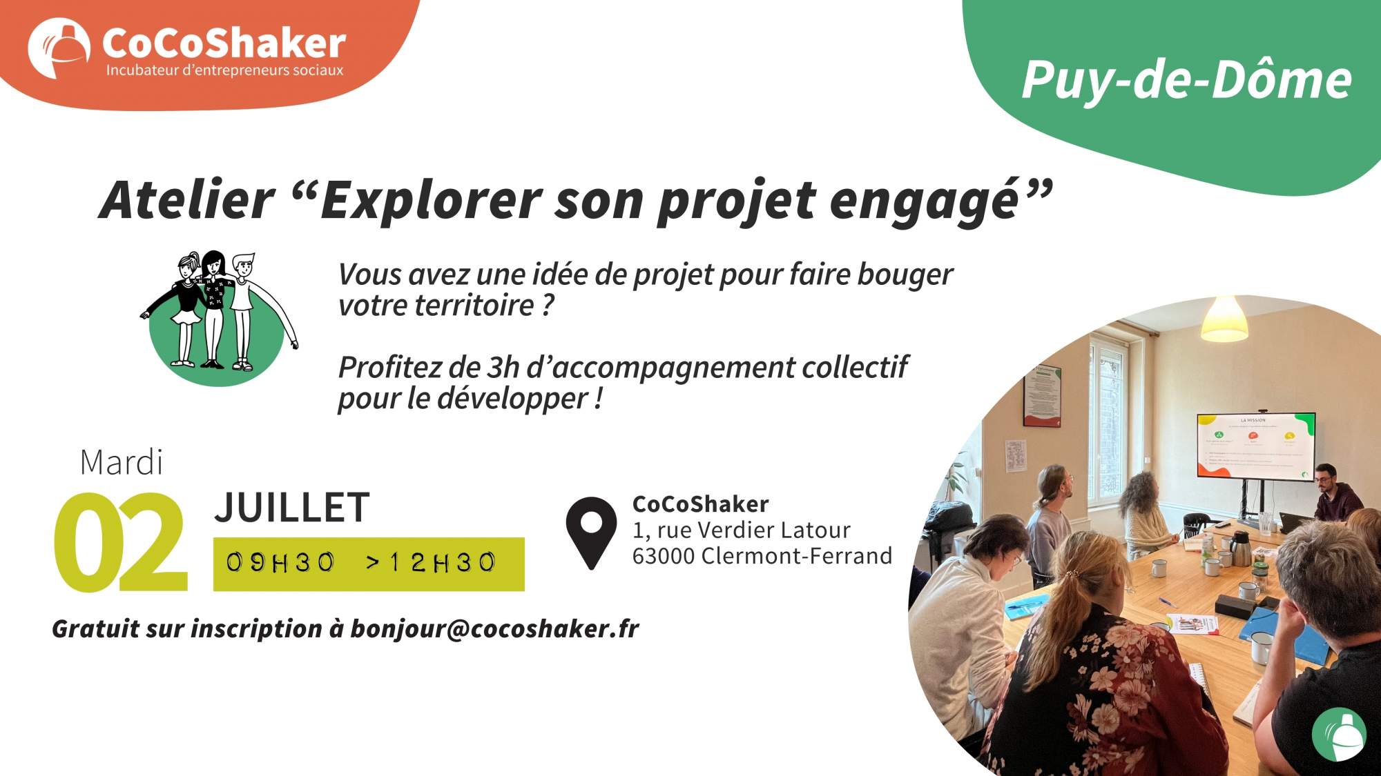 Atelier « Explorer son projet engagé » à Clermont-Ferrand Atelier « Explorer son projet engagé » à Clermont-Ferrand