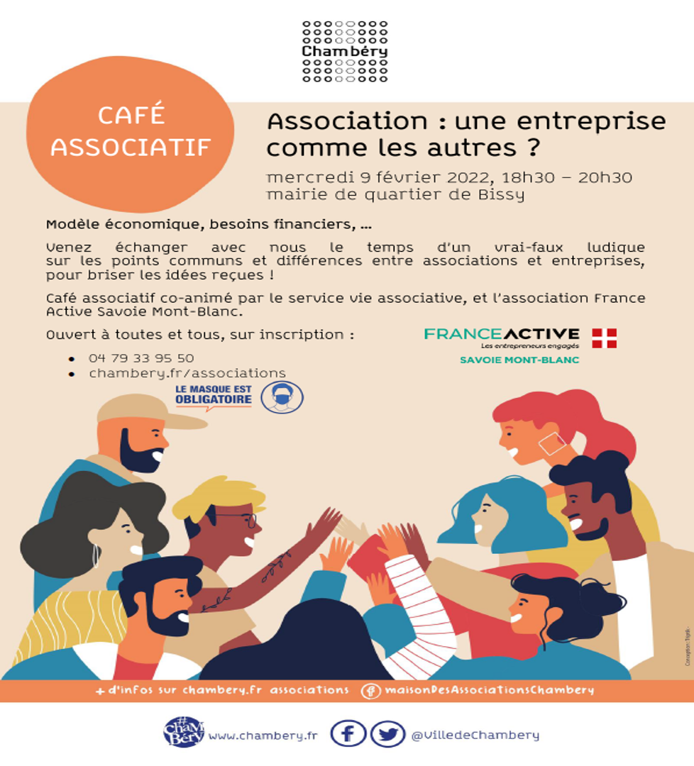 Café associatif : association, une entreprise comme une autre? – Chambéry (73) Café associatif : association, une entreprise comme une autre? – Chambéry (73)