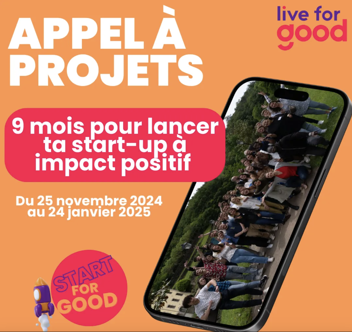 9 mois pour développer ta Start-up ou ton association à impact positif
