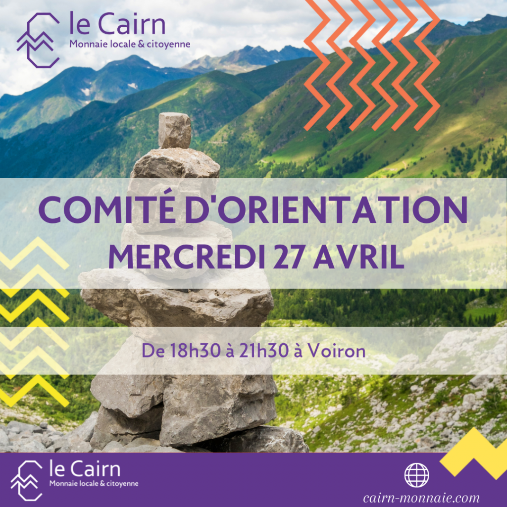 Second comité d&rsquo;orientation de la monnaie locale, le Cairn à Voiron