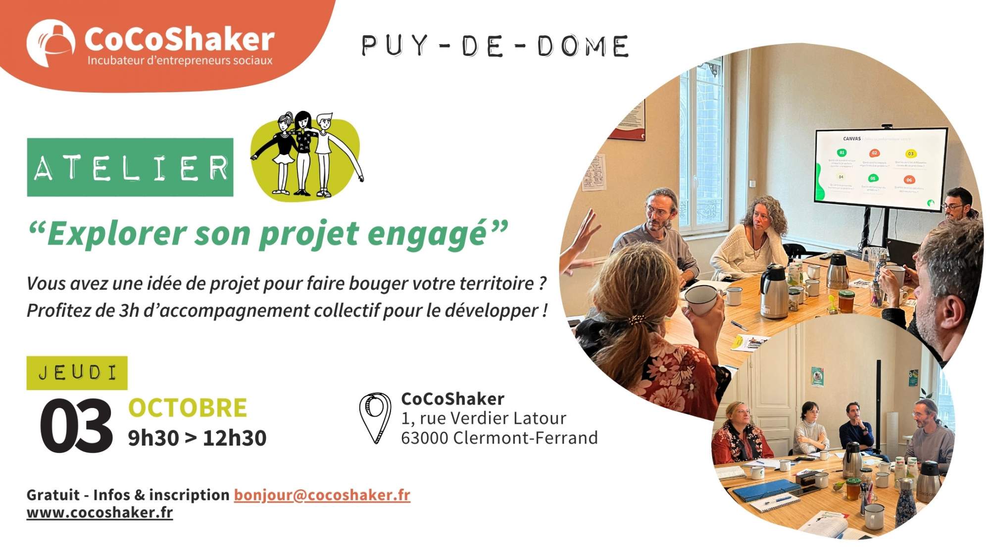Atelier « Explorer son projet engagé » à Clermont-Ferrand Atelier « Explorer son projet engagé » à Clermont-Ferrand