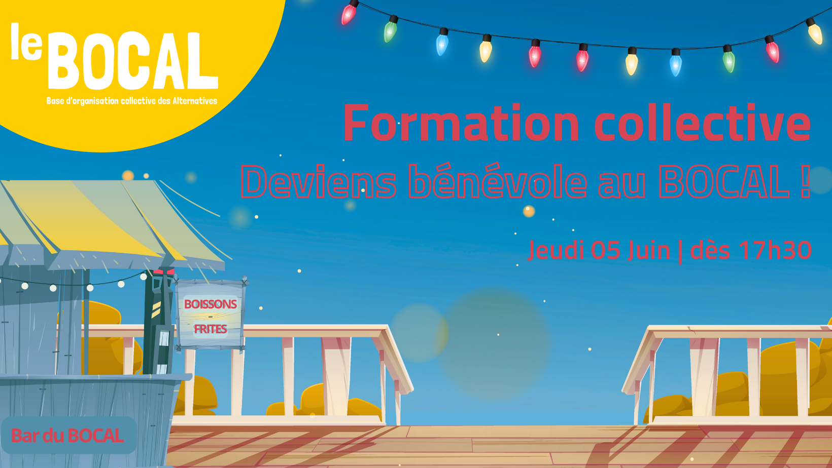 🍟🍺 Formation collective : deviens bénévole du BOCAL !