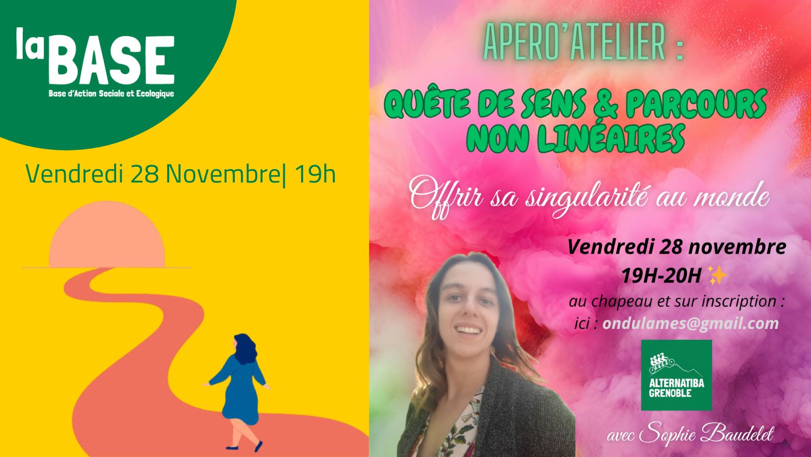 🪷🧘🏿Apéro&rsquo;atelier: « Quête de soi et parcours non linéaire »🧘🏿🪷