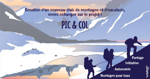 Pic & Col : création d&rsquo;un club FSGT autour des activités de montagne à Grenoble.