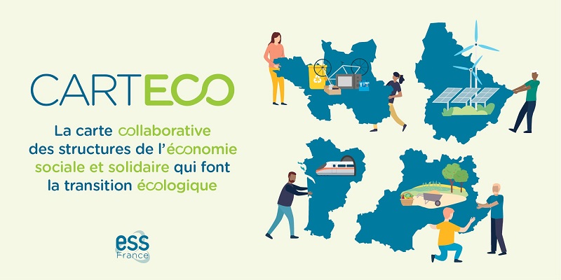 Carteco, la carte collaborative des structures de l’économie sociale et solidaire qui font la transition écologique