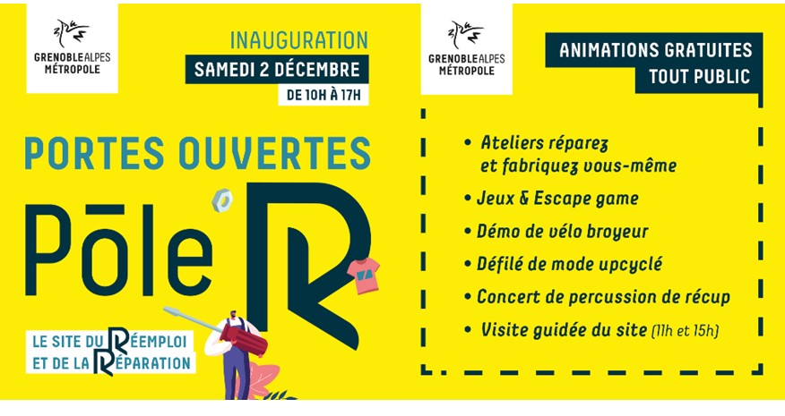 Inauguration du Pôle « R » : Le site du réemploi et de la réparation