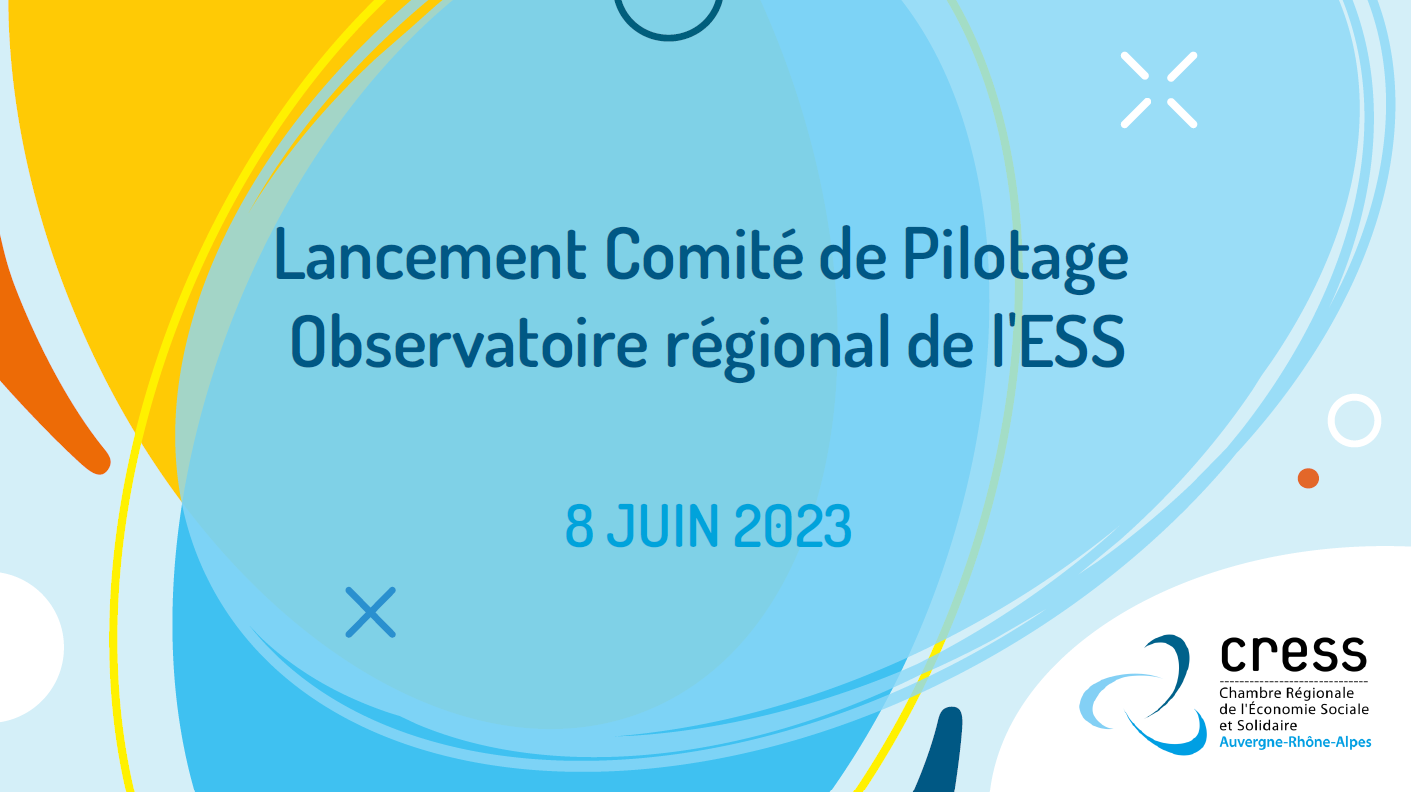 La CRESS lance le 1er comité de pilotage de son observatoire de l’ESS (COPIL) et fixe ses premières orientations