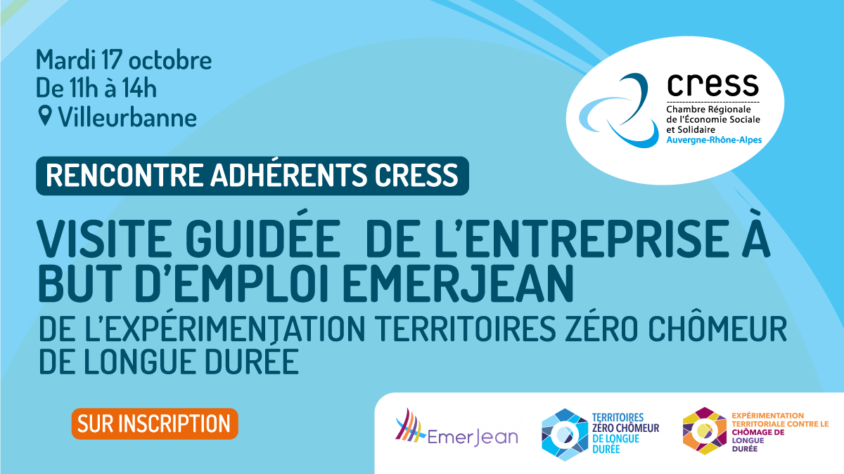17 octobre visite guidée d’EmerJean réservée aux adhérents de la CRESS 17 octobre visite guidée d’EmerJean réservée aux adhérents de la CRESS