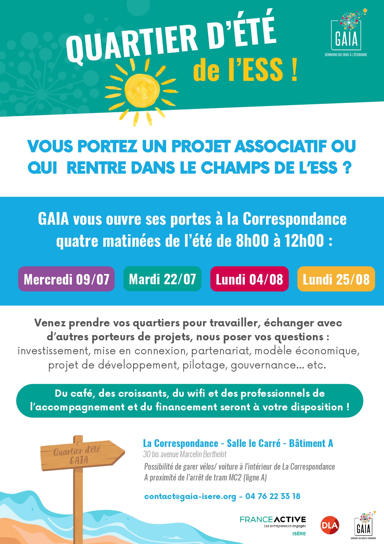 GAIA prend ses quartiers d&rsquo;été à la Correspondance