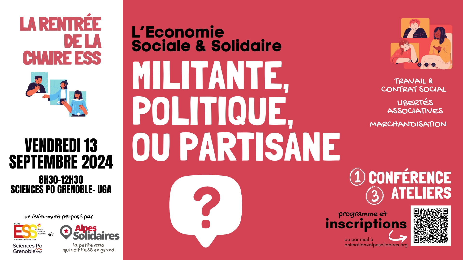 Retours sur la rentrée de la Chaire ESS : Compte rendu de l&rsquo;atelier sur les libertés associatives