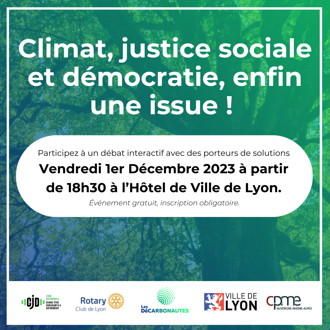 Climat, justice sociale et  démocratie : enfin une issue !