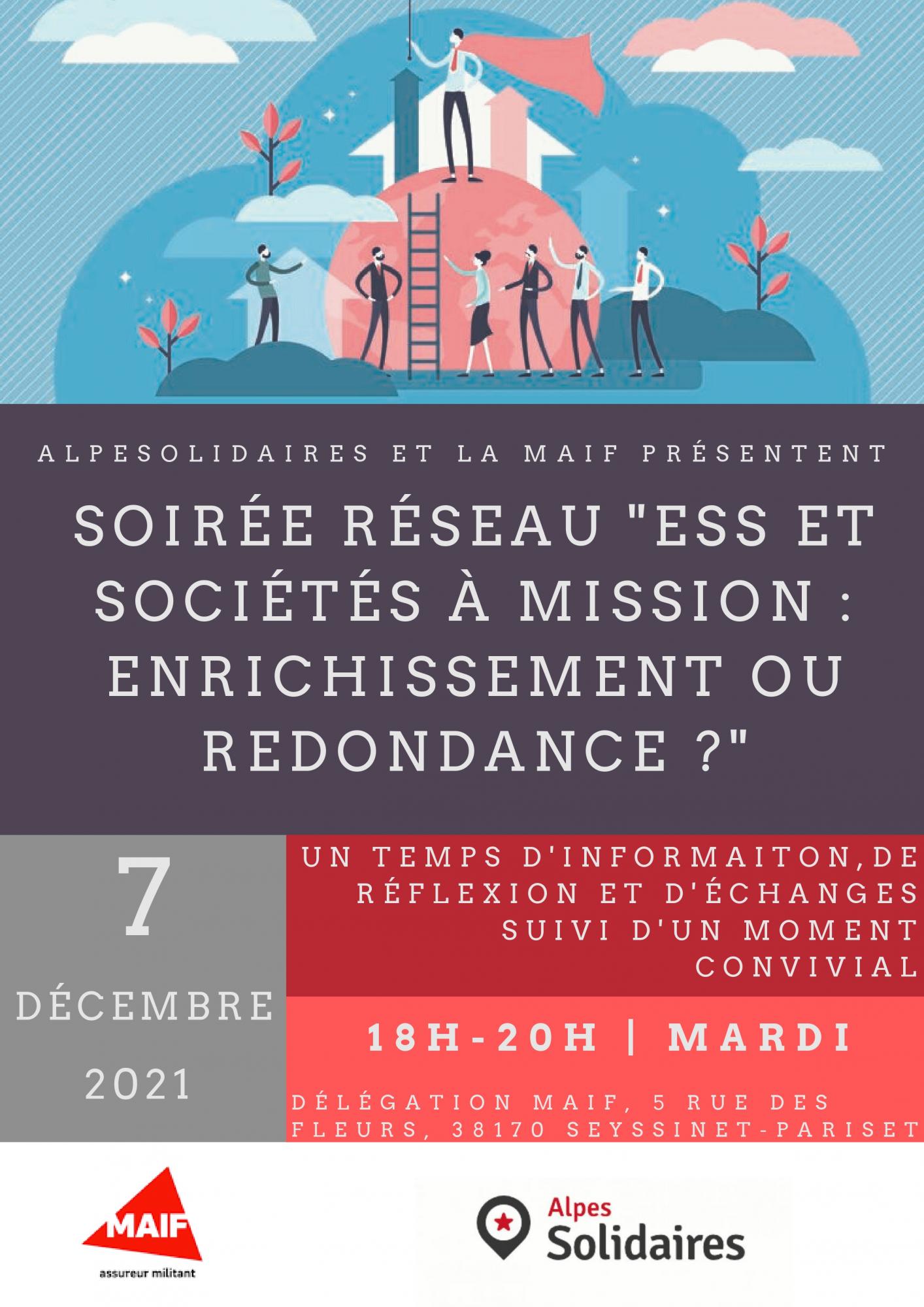 Soirée Réseau « ESS et sociétés à mission, enrichissement ou redondance ? »