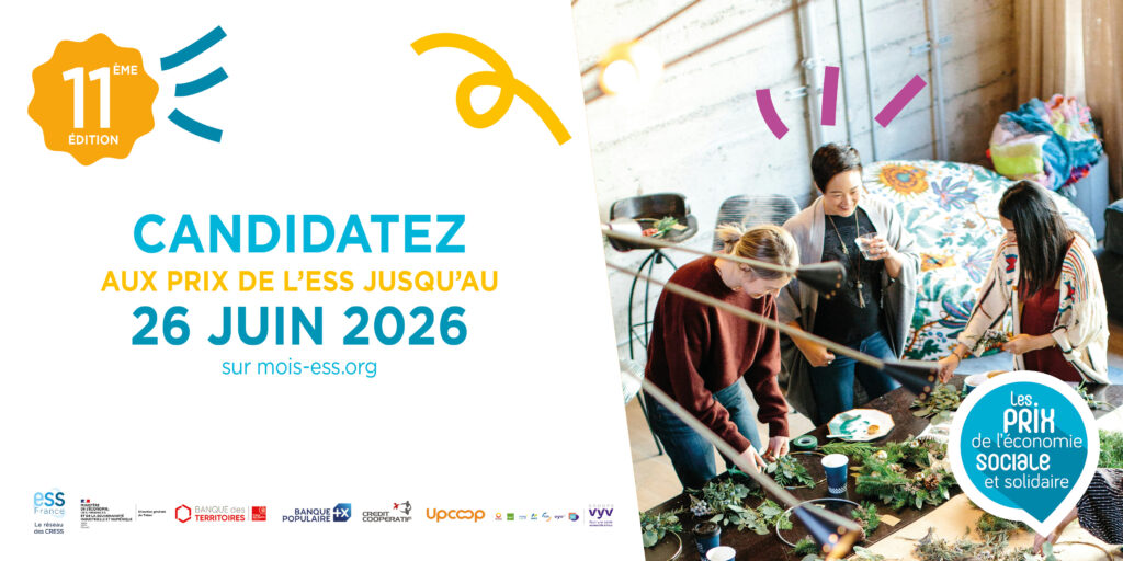 Prix de l’ESS 2026 : c’est le moment de candidater !