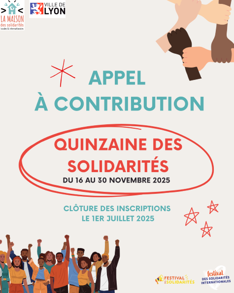 Appel &agrave; contribution : Quizaine des solidarit&eacute;s 2025